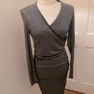 Ted Baker long sleeve midi dress